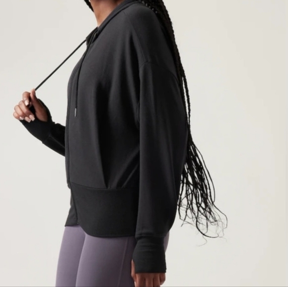 Athleta Balance Full-Zip Hooded Sweatshirt - Size L - Picture 2 of 16
